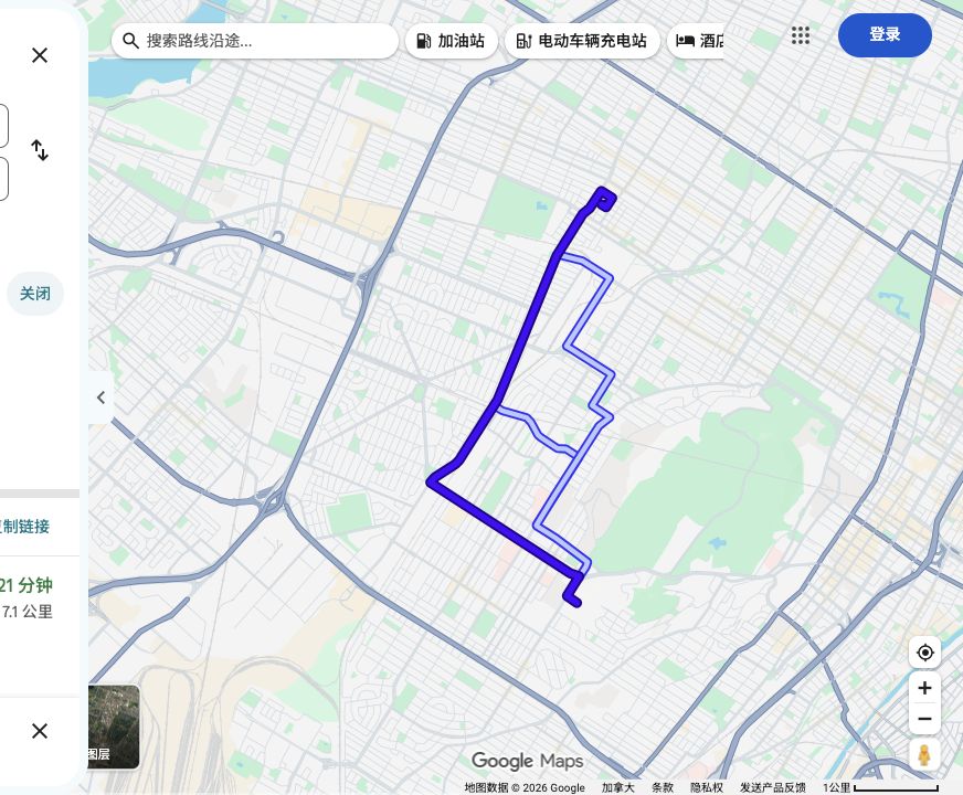 Oratory visitor parking到Jean-Talon市场 · Henri-Julien地下停车场原路线预览